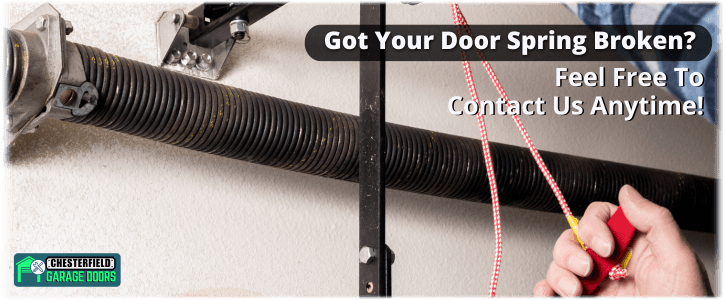 Broken Garage Door Spring Chesterfield